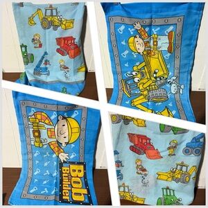 Vintage 2001 Bob The Builder Twin Sheet Set W/Pillowcase